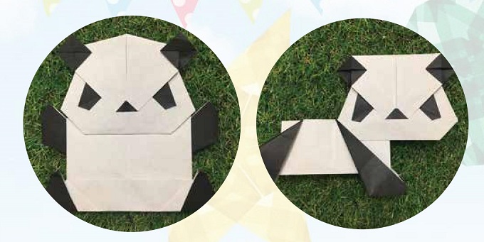 シャンシャンみたい パンダ折り紙教室 御徒町ユニクロ店 透かし折り紙研究部 うっとりがみ